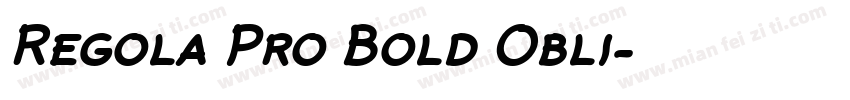 Regola Pro Bold Obli字体转换